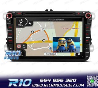 RADIO GPS ANDROID 14 PARA VOLKSWAGEN VW GOLF POLO PASSAT CAD