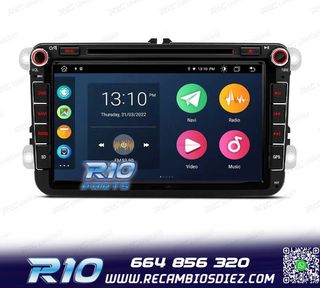 RADIO GPS ANDROID 14 PARA VOLKSWAGEN VW GOLF POLO PASSAT CAD
