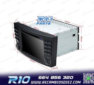 RADIO NAVEGADOR 7" PARA MERCEDES CL. E W211 CLS W219 USB GPS