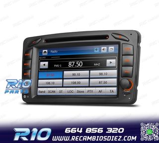 RADIO NAVEGADOR PARA MERCEDES CLASE A C CLK USB GPS TACTIL H