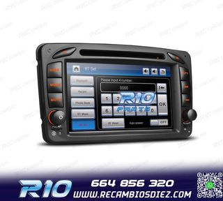 RADIO NAVEGADOR PARA MERCEDES CLASE A C CLK USB GPS TACTIL H