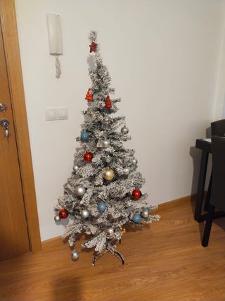 Árbol de Navidad Blanco 160 cm de alto.