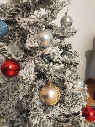 Árbol de Navidad Blanco 160 cm de alto.
