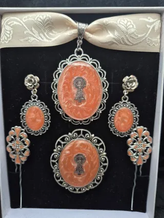 Conjunto baturra artesanal para traje regional