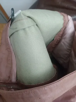 Falda rosa efecto piel