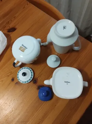 Set 3 Teiere in Porcellana