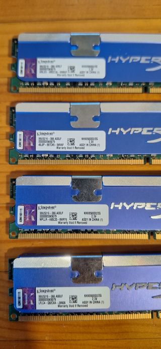 4 Memorias Kingston HyperX DDR2 PC