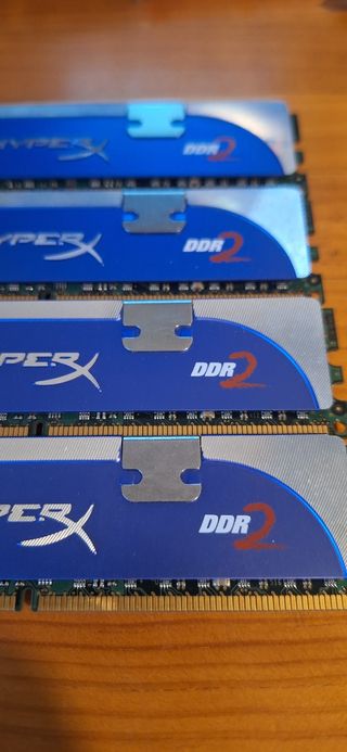 4 Memorias Kingston HyperX DDR2 PC