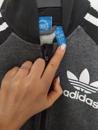 Felpa Adidas bambino con zip e cappuccio