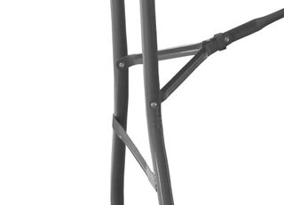 Confezione di 2 tavoli pieghevoli bianchi e grigi