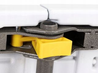 Confezione di 2 tavoli pieghevoli bianchi e grigi