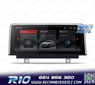 RADIO GPS ANDROID 14 BMW SERIE 3 SERIE 4 10,25"