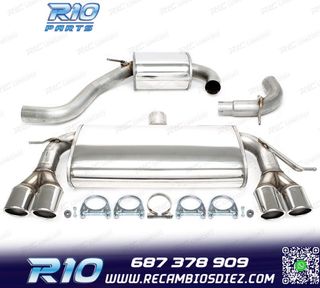 SILENCIOSO ESCAPE AUDI A3 8P 03-12 DOBLE 2.0TFSI