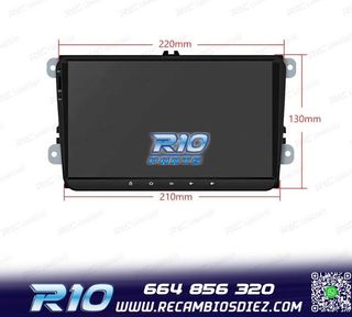 RADIO GPS ANDROID 14 PARA VOLKSWAGEN VW SEAT SKODA LCD TACTI