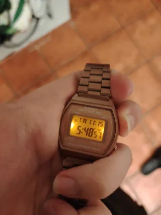 Casio Digital Rosado Dorado