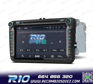 RADIO GPS ANDROID 11 PARA VOLKSWAGEN VW SEAT SKODA CARPLAY F