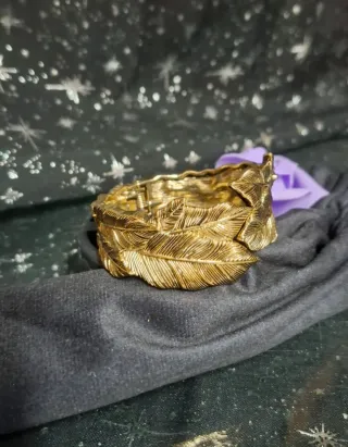 Braccialetto a Foglie Dorate