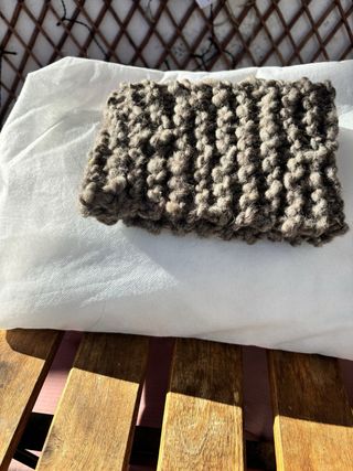 Cuello tejido mano, lana oveja merina - unisex