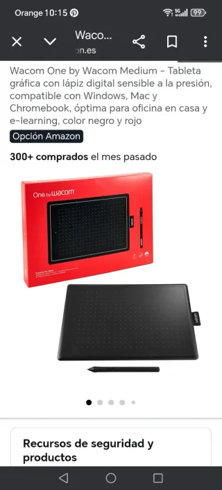 Tableta Gráfica Wacom One Medium