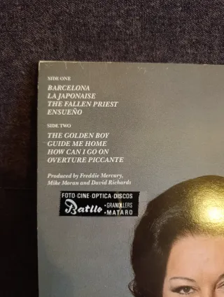 Freddie Mercury Montserrat Caballé Barcelona Vinil