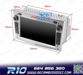 RADIO GPS ANDROID 11 PARA OPEL ASTRA H VIVARO ZAFIRA VECTRA