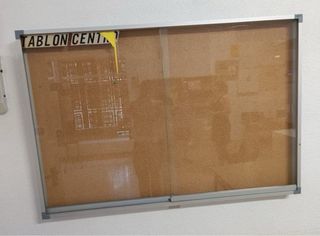 2 Tablones de anuncios de aluminio