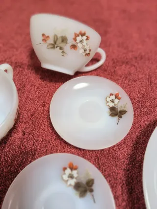 Vajilla vintage porcelana flores