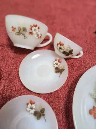 Vajilla vintage porcelana flores