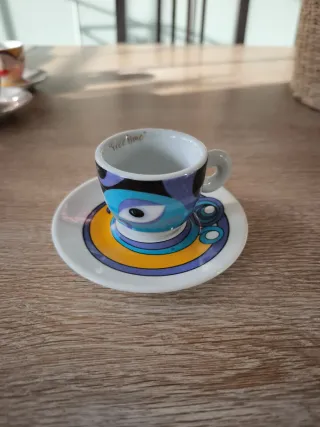 Juego 6 Tazas Café con Platos