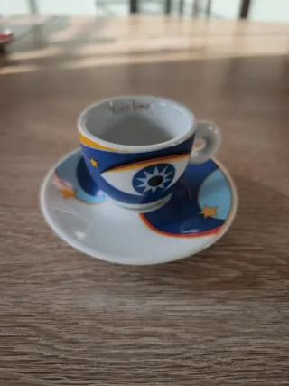 Juego 6 Tazas Café con Platos