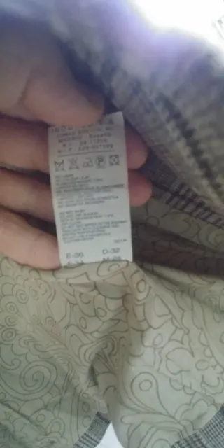 Chaqueta Tintoretto cuadros beige y marrón