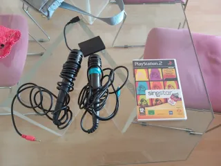 Micrófonos Singstar PS2 + Juego