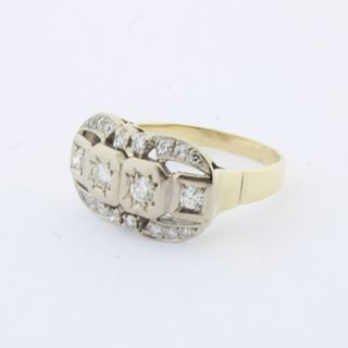 Anillo vintage con diamantes