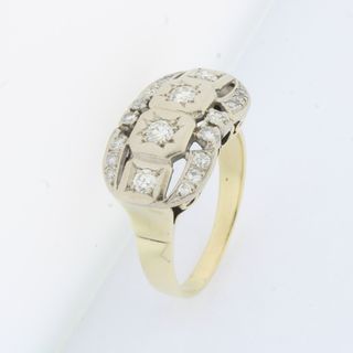 Anillo vintage con diamantes