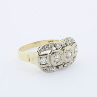 Anillo vintage con diamantes