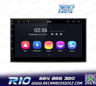 RADIO GPS ANDROID 8.1 7" OCTA-CORE 2DIN MULTIMEDIA PANTALLA