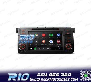RADIO GPS ANDROID 13 BMW SERIE 3 E46 PANTALLA TÁCTIL 7"