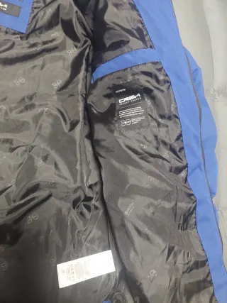 Abrigo Crosshatch Azul Talla M