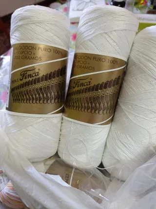 Hilo Algodón Egipcio Finca Perle 200g 5 bobinas