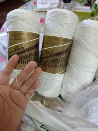 Hilo Algodón Egipcio Finca Perle 200g 5 bobinas