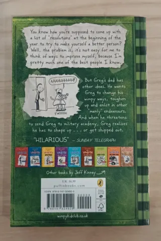Lote 2 libros "Diary of a wimpy kid"