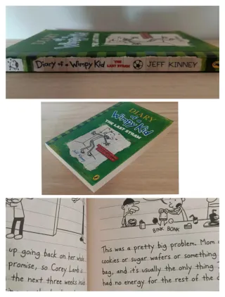 Lote 2 libros "Diary of a wimpy kid"