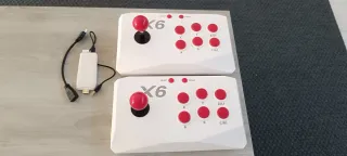 Consola Retro Blanca con Adaptador HDMI