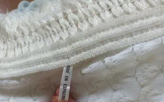 Colcha Matrimonio 135cm Encaje Blanco