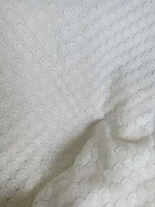 Colcha Matrimonio 135cm Encaje Blanco