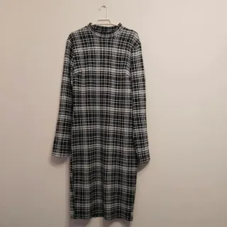 Vestido largo cuadros talla M