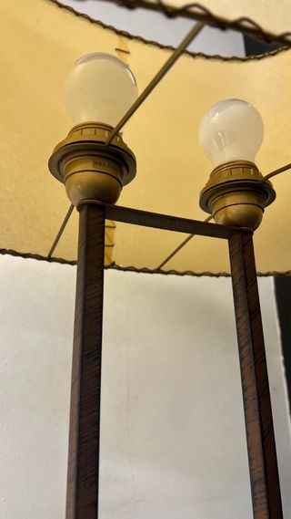 Lampada da terra vintage crema