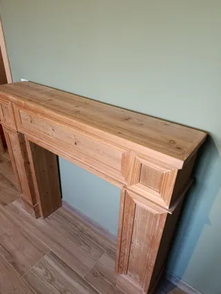 Marco de chimenea de madera maisons du monde