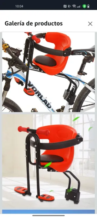 Silla bici infantil GMSLuu delantera