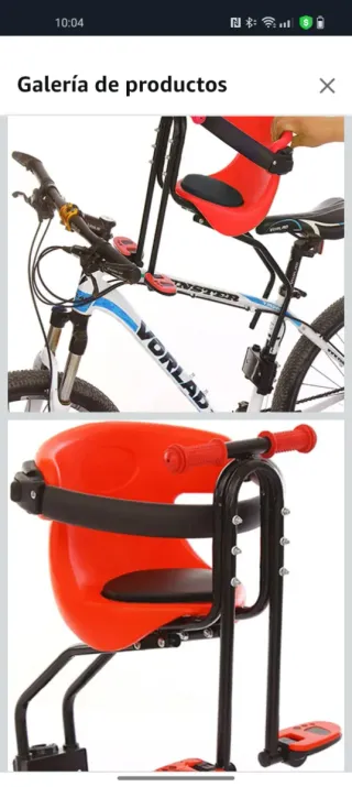 Silla bici infantil GMSLuu delantera